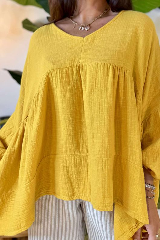 Made in Italy Santos Artist Smock Ochre /10 =